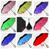 C-hand Winddichte omgekeerde dubbellaagse omgekeerde paraplu binnenstebuiten zelfstandaard winddicht paraplu's 40 Design 2022