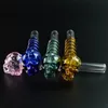 Glass Pyrex Oil Burner Pipes Colorful Straight Tube Smoking Spoon Pipes Mini Tobacco Glass Pipes SW28