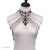whole saleJUJIA Sexy Body Women Necklaces Tassel boho Necklace 2017 New Female statement shoulder chain
