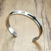 Mannen OM Ohm Aum Hindu India voor Mannen Vrouwen RVS Bangle in Silver Tone Yoga Geïnspireerd Mediteren Jewelry214P