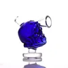Nouveaux bangs en verre Mini Skull 2.2 pouces de haut 5 couleurs fumer bulle petites conduites d'eau Dab rig main tuyau bol narguilés