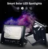 Holofote solar com lâmpada led 40w60w100w200w, super brilhante, à prova d'água, ip67, luz de rua com controle remoto 7991299