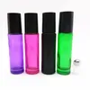 Nova Moda 10 ml Vazio Colorido Rolo de Perfume Recarregáveis ​​na Garrafa prático Subpackage Garrafa De Vidro LX2482