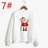 Frauen Hoodies Herbst Winter Sweatshirts Cartoon Kawaii Weihnachten Weihnachtsmann Baum Print Fleece Long Sleeves High Kragen Sweatshirt