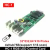 LYSONLED Excellent Small Area Full Color LED Control Card HC-1 HC-1W 4xHub75B Outputs Support P3 P4 P5 P6 P7.62 P8 P10 P16
