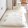 Soft Faux Comfort Sheepskin Tapet tapete tapete de tapete anti-deslizamento Sofá Capa para decoração de quarto