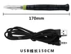 Partihandel 5Set / Lot Mini Portable USB 5V 8W Elektrisk lödstrykjärn med LED-indikator för hemanvändning och underhållslödningsverktygssats