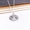 collana con albero genealogico autentico argento sterling 925 con zirconi trasparenti gioielli fai da te 390384cz80 collana con ciondolo