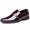 Chaussures en cuir verni noir chaussures habillées pour hommes mocassins chaussures oxford italiennes pour hommes coiffeur chaussure mariage homme erkek klasik ayakkabi 2019