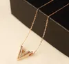 Korean Brand Gold Plated Chain Necklace & Pendant Fashion Women Crystal Letter V Pendant Necklace Jewelry Costume Bijoux