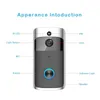 Smart Doorbell WIFI Video Doorbell HD 720P Security Camera Real-Time Two-Way Audio Night Vision PIR Detection App Control for IOS Android