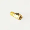 Adaptateur coaxial RF, prise mâle vers SMA femelle, connecteur convertisseur droit plaqué or, RP-SMA