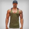 2018 hommes corps minceur Compression sans manches serré t-shirt Fitness évacuation de l'humidité gilet d'entraînement débardeur musculaire Top304N