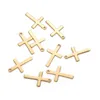 50 stks 12 * 20mm roestvrij staal kruisen charmes fit ketting drijvende crucifix charms handgemaakte hanger diy sieraden maken