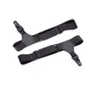 1 par de suspensórios ajustáveis masculinos pretos, elásticos para evitar que as meias caiam, ligas para homens, acessórios 5371764