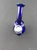 LFB lnew estilo azul mini de vidro de vidro de perfuração de óleo de perfuração de óleo fumando tubo de fumar, junção de 14 mm