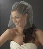 Blusher Veils Short Wedding Veil in Stock Romansing Heappiece Bride Veil Simple Made Handmade Tulle Short Face Royer With 2580