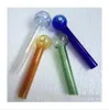 10cm Colored Glass Oil Burner Pipe