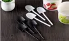 Free shipping Disposable Potted Pure Black White Ice Cream Scoop Shovel Small Potted Flower Pot Spoon SN310