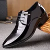 designer patent läder oxford skor för män italienska märke formella skor män bröllop skor män zapatos de hombre zapatos de hombre de vestir