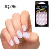 24 PC I disegni splendidi un chiodi falsi francesi ABS Resina FINUNA Set di unghie falsa TIPS ART MANICURE7244684