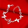 presentbutterfly armband 925 Silver Armband JSPB555Low Girl Women Sterling Silver Plated Charm Armelets35572676217980