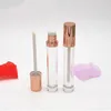 5,5-ml-Lipgloss-Röhrchen, roségoldener Verschluss, zylindrischer Lippenstift-Verpackungsbehälter, leere DIY-Lippenbalsamflasche, schneller Versand F3838