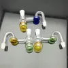 Nytt rökrör Mini Hosah Glass Bongs Colorful Metal Shape Colored Gourd Filter Wok