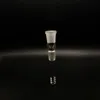 Mini stelo in vetro da 2 pollici per tubo da fumo per bong con diffusore a taglio interno a fessura, diverse dimensioni e lunghezza del giunto