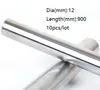 10pcs/lot 12x900mm Dia 12mm linear shaft 900mm long hardened shaft bearing chromed plated steel rod bar for 3d printer parts cnc router