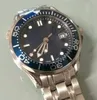 007 Black Dial Limited Edition Men's Watch Professional Timer rostfritt st￥l Automatisk klocka 43mm f￶rstklassig kvalitet The241U