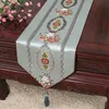 Extra Long Thicken Jacquard Damask Table Runner High End Wedding Christmas Banquet Table Cloth Decorative Coffee Table Mat 300 x 33 cm