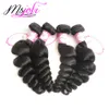 Malaysian virgin human hair Unprocessed Loose wave natural color three bundles queen hair 3pics/lot double weft from msjoli