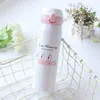 Fashion Car Vacuum Cup Cute Flamingo Pattern Stainless Steel Water Bottle High Temperature Resistant Tae Tumbler For Sport 15yz BB