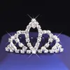 Meisjes kronen met steentjes bruiloft sieraden bruidshoofpieces verjaardagsfeestje prestaties Pageant crystal tiaras bruiloft accessoires # BW-T056