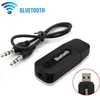 Car Bluetooth Aux Wireless Portable Mini Black Bluetooth Music Audio Receiver Adapter 35mm Stereo Audio voor iPhone Android -telefoons9918347