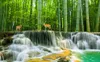 custom 3d mural wallpaper Bamboo forest water 3d wall murals 3 d Living room bedroom Background wall nonwoven wallpaper