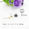 Daire ile 100 adet / grup Paslanmaz Çelik Saplama Küpe Bulgular Bezel Rivoli Taşlar Cabochons Üs Küpe Post ayarları gümüş DIY El Sanatları