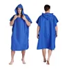 2018 Ny strandhandduk Microfiber Bathrobe Poncho Hooded Washrag Multicolor Absorbent Snabbtorkning Lätt för att byta tygmärke