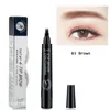 8pcs / lot 4 Mikro Çatal ucu Kaş Dövme Kalem İnce Sketch Sıvı Kaş Kalem su geçirmez Dövme Dayanıklı Kına Eye Brow Pencil Makyaj