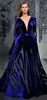 Ziad Nakad långärmad prom klänning Modest Sexig Deep V Neck Mellanöstern Dubai Arabic Royal Blue Veet Plus Size Size Evening Gowns Eet EET