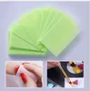 600pcs Lint-Free Färg Nail Gel Polsk Remover Cotton Torka Nail Art Tips Nail Clean Pads Paper Soak Off Removal Tool