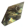 DingSheng Labradorite Fumer Pipe Naturel Grand Cristal Quartz Pierre Baguette Point Cigares Tuyaux Avec Filtre En Métal Pour Fumer De La Santé