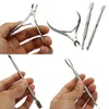 3pcs/set Cuticle Manicure Scissor Stainless Steel Nipper Cutter Nail Art Plier Clipper Tool for Dead Skin and Hangnail LX2686