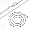 Yhamni Long 16-32inch (40-80cm) 100% authentieke vaste 925 sterling zilveren chokers kettingen 1mm slang kettingen ketting voor vrouwen YDHX01