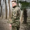 Ensembles d'hommes Vêtements de camouflage tactique CS Army Costume Veste occasionnelle + pantalon Special Swat Travail Costudes Black Jungle Python