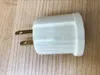 Icke-jordningslampa täcker USA Plug Ploarized Socket Adapter Konverterar Outlet till E26 Socket 125 Volt 2-Wire NEMA 1-15P Svart 125VAC 660W MYY