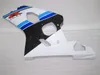 Grátis custom faring kit para SUZUKI GSXR600 GSXR750 04 05 K4 aftermarket GSX-R600 / 750 2004 2005 azul preto branco carenagens conjunto CF55
