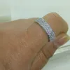 choucong Fashion Jewelry 10KT Gold Filled White Stone 5A Zircon stone Band Wedding Ring Sz 5-11 Free shipping Gift