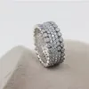 ANELLO gioielli in argento sterling 925 per Pandora Anello fascino vintage con anelli da donna alla moda con diamanti CZ trasparenti con scatola originale